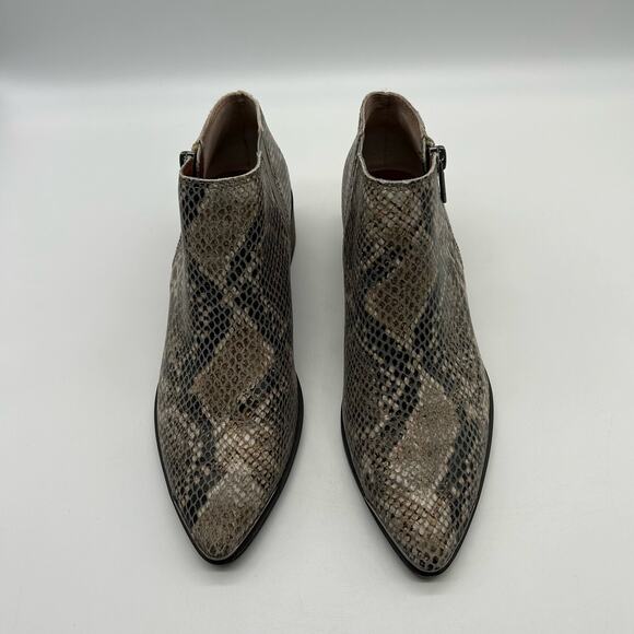 Lucky Brand Shoes - Lucky Brand Women's Bootie Shootie Zip Up Snake Skin Print Size 6M / 36 1/2